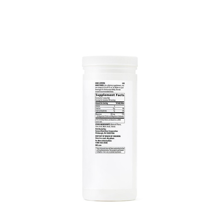 Gnc Magneziu Pudra Cu Aroma De Lamaie Pentru Sanatatea Inimii Si Sistemului Nervos, 336 G Gnc Magneziu Pudra Cu Aroma De Lamaie Pentru Sanatatea Inimii Si Sistemului Nervos, 336 G
