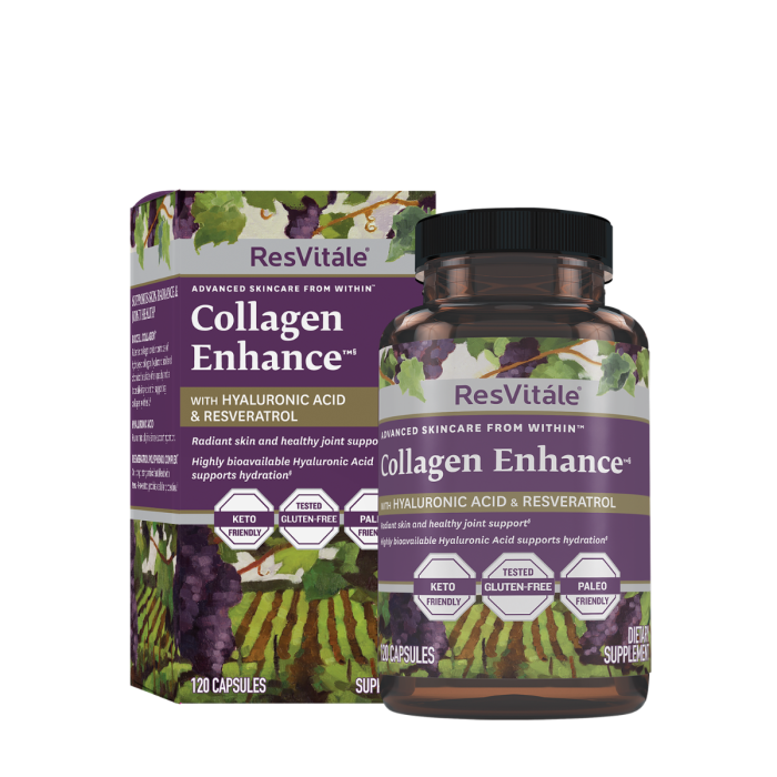 Resvitale Collagen Enhance, Colagen, 120 Cps Resvitale Collagen Enhance, Colagen, 120 Cps