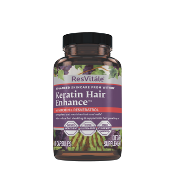 Resvitale Keratin Hair Enhance, Keratina Cu Biotina Si Resveratrol, 60 Cps