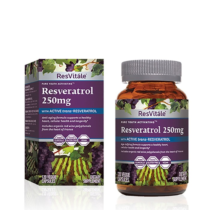 Resvitale Resveratrol 250 Mg Cu Quercetina, Formula Avansata Triactiv Pentru Activarea Genei Longevitatii Cu Trans-resveratrol, 120 Cps Resvitale Resveratrol 250 Mg Cu Quercetina, Formula Avansata Triactiv Pentru Activarea Genei Longevitatii Cu Trans-resveratrol, 120 Cps