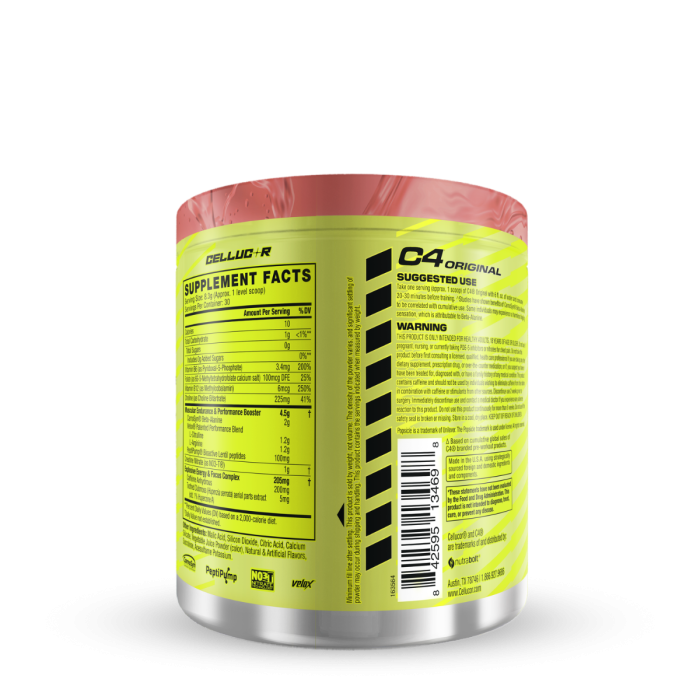 Cellucor C4 Original Pre-workout Cherry Popsicle, Formula Pre-antrenament Cu Aroma De Cirese, 249 G Cellucor C4 Original Pre-workout Cherry Popsicle, Formula Pre-antrenament Cu Aroma De Cirese, 249 G