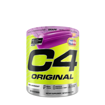 Cellucor C4 Original Pre-workout Grape Popsicle, Formula Pre-antrenament Cu Aroma De Struguri, 246 G