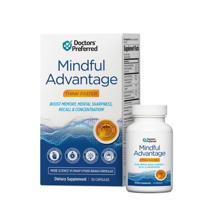 Doctors' Preferred Mindful Advantage, Supliment Pentru Sanatatea Cognitiva, 30 Cps Doctors' Preferred Mindful Advantage, Supliment Pentru Sanatatea Cognitiva, 30 Cps