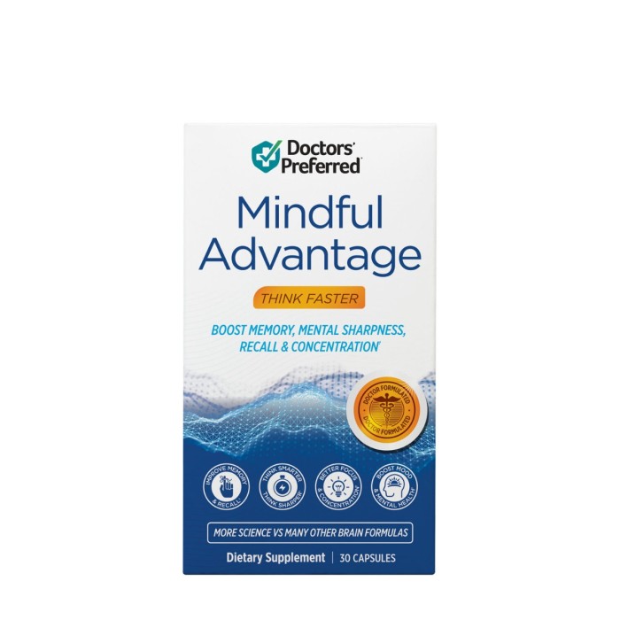 Doctors' Preferred Mindful Advantage, Supliment Pentru Sanatatea Cognitiva, 30 Cps Doctors' Preferred Mindful Advantage, Supliment Pentru Sanatatea Cognitiva, 30 Cps