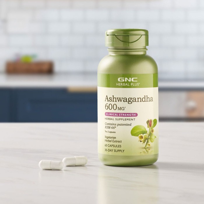 Gnc Herbal Plus Ksm-66 Ashwagandha, Extract Din Radacina De Ashwagandha 600 Mg, 60 Cps Gnc Herbal Plus Ksm-66 Ashwagandha, Extract Din Radacina De Ashwagandha 600 Mg, 60 Cps