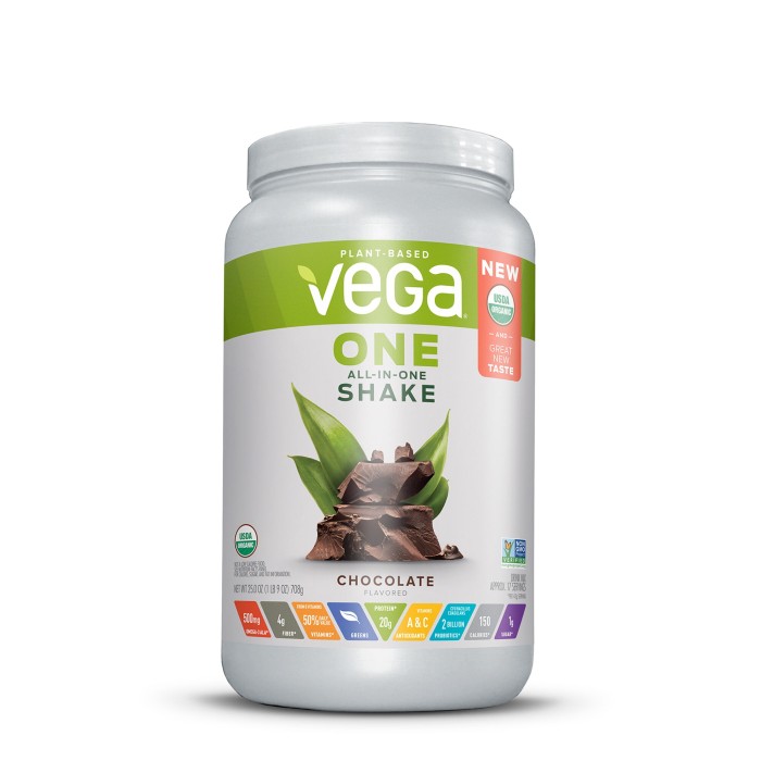 Vega One All-in-one Nutritional Shake, Proteina Vegetala, Cu Aroma De Ciocolata, 708 G Vega One All-in-one Nutritional Shake, Proteina Vegetala, Cu Aroma De Ciocolata, 708 G