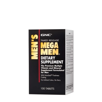 Gnc Men's Mega Men, Complex De Multivitamine Pentru Barbati, 100 Tb