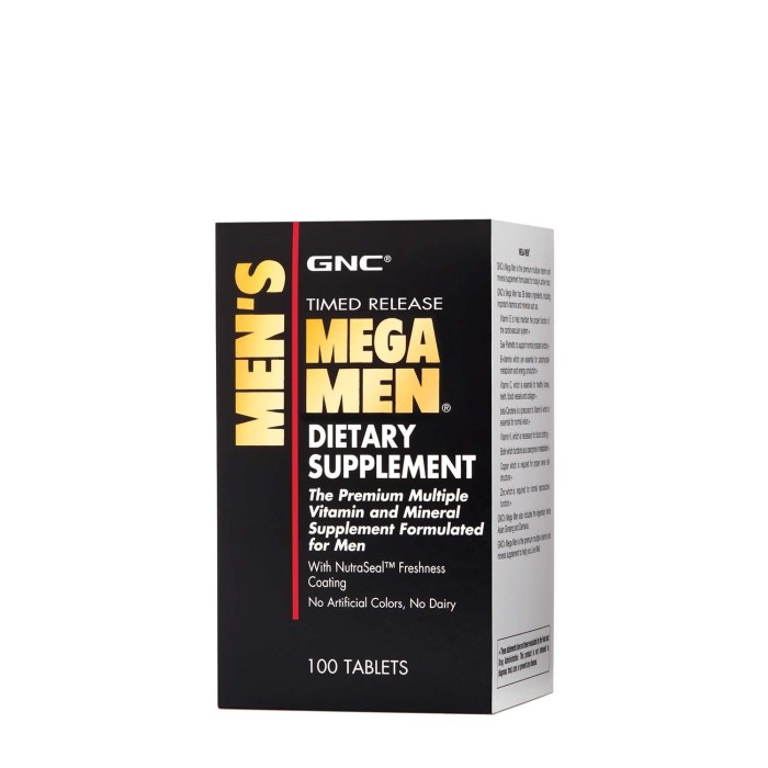 Gnc Men's Mega Men, Complex De Multivitamine Pentru Barbati, 100 Tb Gnc Men's Mega Men, Complex De Multivitamine Pentru Barbati, 100 Tb