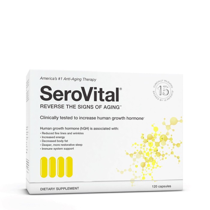 Serovital Reverse The Signs Of Aging, Formula Avansata Pentru Productia Naturala A Hormonului De Crestere Hgh Cu Lizina, 120 Cps Serovital Reverse The Signs Of Aging, Formula Avansata Pentru Productia Naturala A Hormonului De Crestere Hgh Cu Lizina, 120 Cps