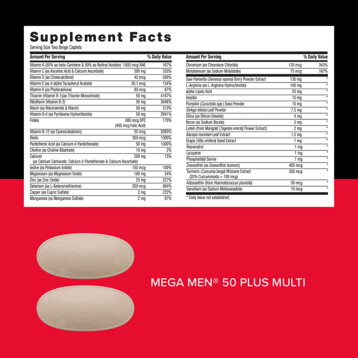 Gnc Mega Men 50 Plus Vitapak Program, Complex De Multivitamine Pentru Barbati 50 Plus, 30 Pachetele Gnc Mega Men 50 Plus Vitapak Program, Complex De Multivitamine Pentru Barbati 50 Plus, 30 Pachetele
