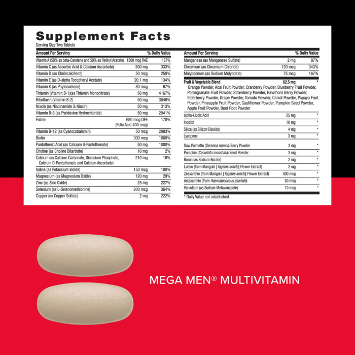 Gnc Mega Men Performance & Vitality Vitapak, Complex De Multivitamine Pentru Barbati, Performanta Si Vitalitate, 30 Pachetele Gnc Mega Men Performance & Vitality Vitapak, Complex De Multivitamine Pentru Barbati, Performanta Si Vitalitate, 30 Pachetele