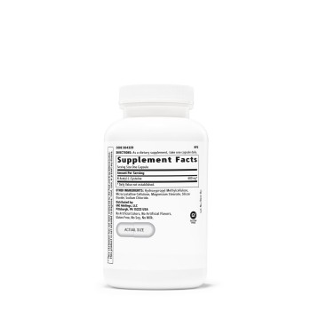 Gnc N-acetyl-l-cysteine Nac 600 Mg, 120 Cps