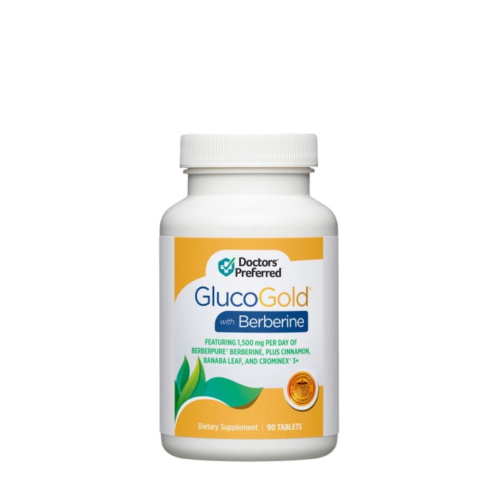 Doctor’s Preferred Glucogold With Berberine, Formula Avansata Pentru Reducerea Glicemiei Cu Berberina, 90 Tb Doctor’s Preferred Glucogold With Berberine, Formula Avansata Pentru Reducerea Glicemiei Cu Berberina, 90 Tb