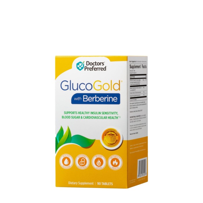 Doctor’s Preferred Glucogold With Berberine, Formula Avansata Pentru Reducerea Glicemiei Cu Berberina, 90 Tb Doctor’s Preferred Glucogold With Berberine, Formula Avansata Pentru Reducerea Glicemiei Cu Berberina, 90 Tb