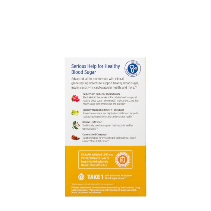 Doctor’s Preferred Glucogold With Berberine, Formula Avansata Pentru Reducerea Glicemiei Cu Berberina, 90 Tb Doctor’s Preferred Glucogold With Berberine, Formula Avansata Pentru Reducerea Glicemiei Cu Berberina, 90 Tb