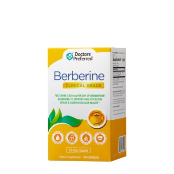 Doctors’ Prefered Berberine Clinical Grade, Berberina 500 Mg, 90 Cps