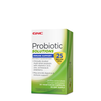 Gnc Probiotic Solutions Immune Support - 25 Billion Cfus, Probiotic Lab4 Studiat Clinic, 25 Miliarde Ufc Culturi Vii Pentru Imunitate, 30 Cps