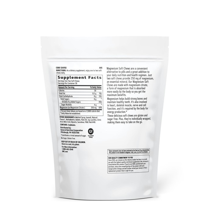 Gnc Magnesium 250 Mg, Magneziu, Cu Aroma Naturala De Capsuni Pentru Relaxare Musculara Si Sustinerea Sistemului Nervos, 60 Caramele Gnc Magnesium 250 Mg, Magneziu, Cu Aroma Naturala De Capsuni Pentru Relaxare Musculara Si Sustinerea Sistemului Nervos, 60 Caramele