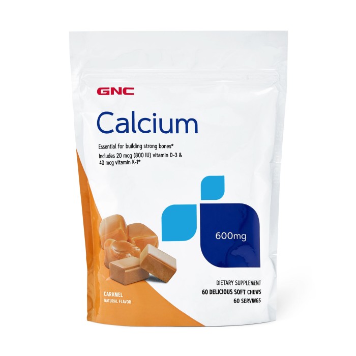 Gnc Calcium Soft Chews 600 Mg, Calciu Caramele, Cu Aroma Naturala De Caramel, 60 Caramele Gnc Calcium Soft Chews 600 Mg, Calciu Caramele, Cu Aroma Naturala De Caramel, 60 Caramele