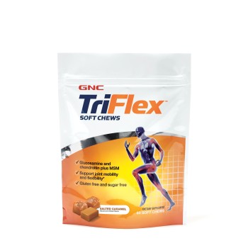 Gnc Triflex Soft Chews, Caramele Cu Aroma De Caramel Sarat, 60 Caramele