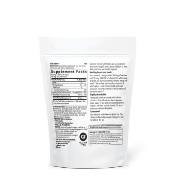 Gnc Calciu Citrat Caramele Cu Aroma Naturala De Fructe De Padure Si Frisca, 30 Caramele