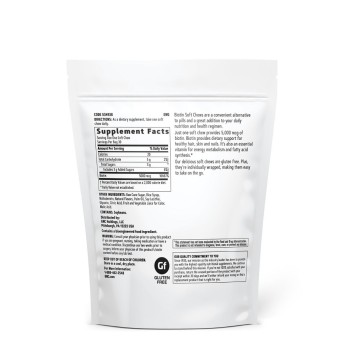 Gnc Biotin 5000 Mcg, Biotina Pentru Sanatatea Parului, Pieli Si Unghiilor, 30 Caramele