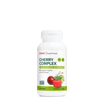 Gnc Superfoods Cherry Complex, Extract De Cirese Amare Pentru Reglarea Acidului Uric, 90 Cps