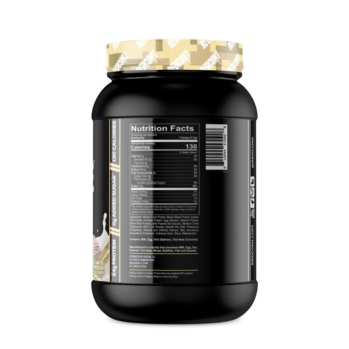 Redcone1 Mre Lite, Proteina De Origine Animala Cu Aroma De Milkshake De Vanilie, 870 G Redcone1 Mre Lite, Proteina De Origine Animala Cu Aroma De Milkshake De Vanilie, 870 G