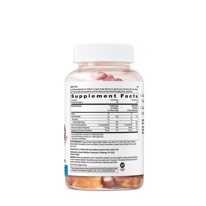 Gnc Milestones Kids Calcium Gummy, Calciu Pentru Copii 2-12 Ani, Cu Aroma De Fructe, 120 Jeleuri Gnc Milestones Kids Calcium Gummy, Calciu Pentru Copii 2-12 Ani, Cu Aroma De Fructe, 120 Jeleuri