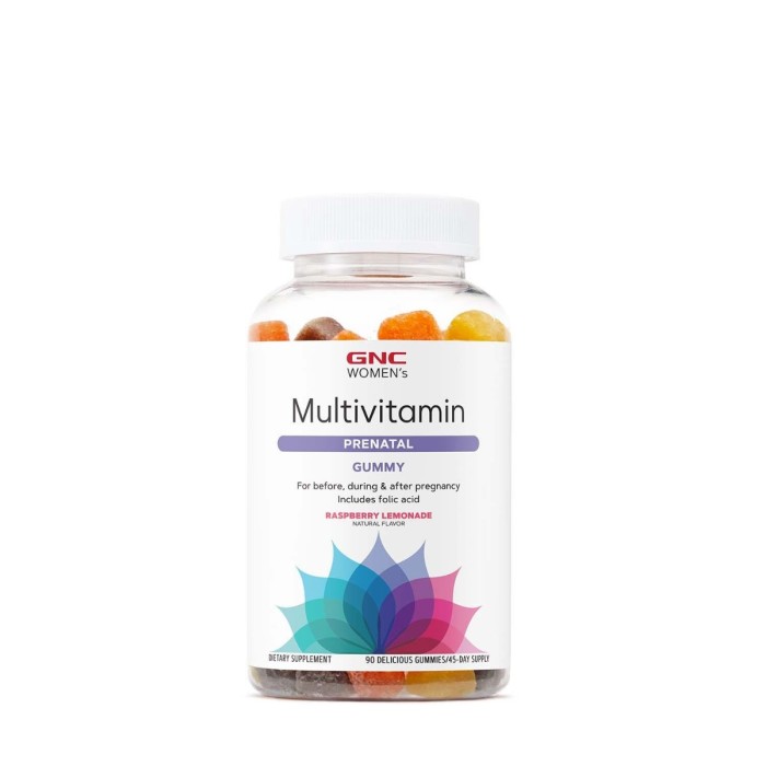 Gnc Multivitamin Prenatal Formula Gummy, Formula De Multivitamine Prenatale Jeleuri Cu Aroma Naturala De Limonada Cu Zmeura, 90 Jeleuri Gnc Multivitamin Prenatal Formula Gummy, Formula De Multivitamine Prenatale Jeleuri Cu Aroma Naturala De Limonada Cu Zmeura, 90 Jeleuri