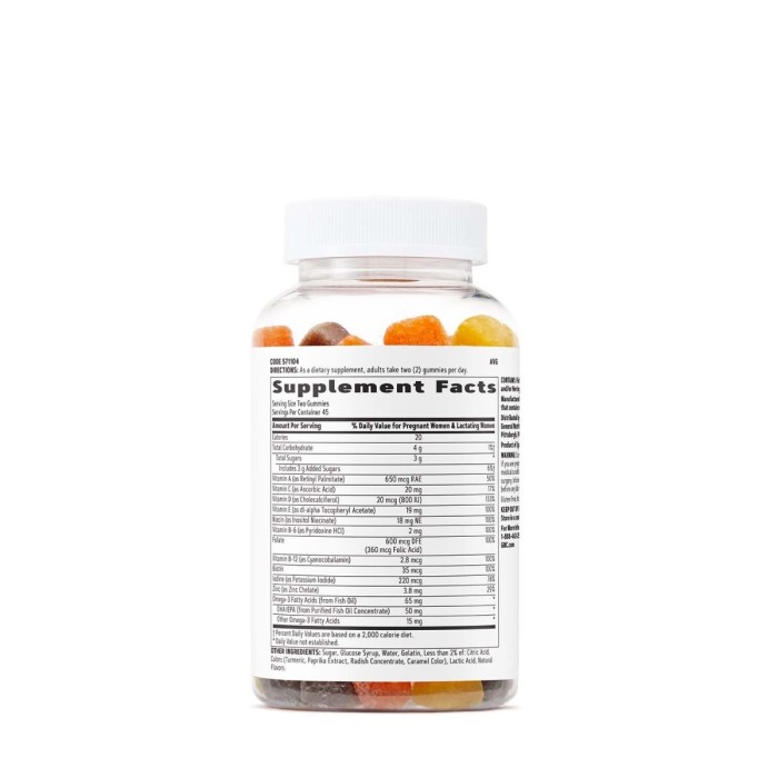 Gnc Multivitamin Prenatal Formula Gummy, Formula De Multivitamine Prenatale Jeleuri Cu Aroma Naturala De Limonada Cu Zmeura, 90 Jeleuri Gnc Multivitamin Prenatal Formula Gummy, Formula De Multivitamine Prenatale Jeleuri Cu Aroma Naturala De Limonada Cu Zmeura, 90 Jeleuri