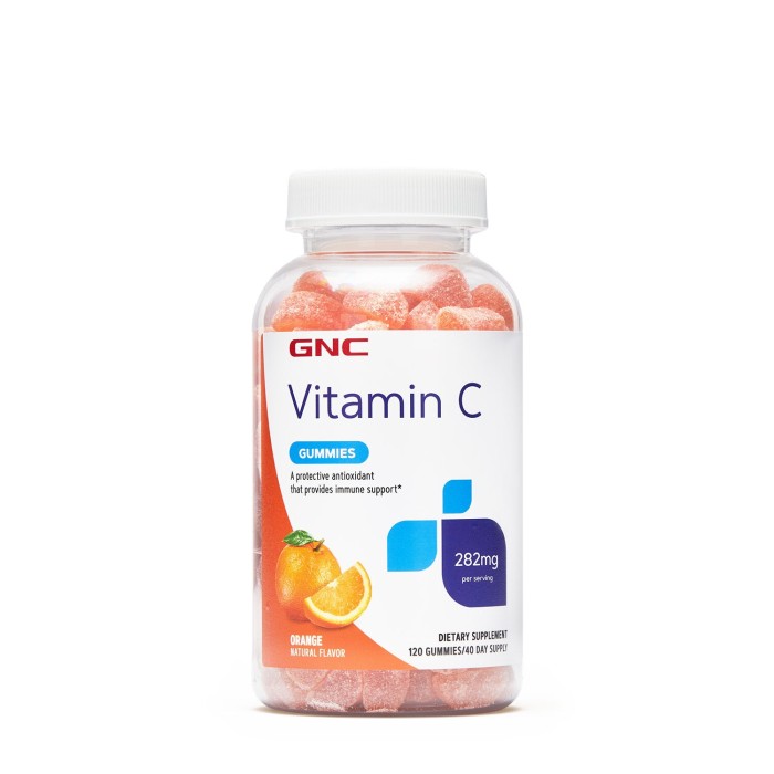 Gnc Vitamina C 282 Mg, Jeleuri Cu Aroma De Portocale, 120 Jeleuri Gnc Vitamina C 282 Mg, Jeleuri Cu Aroma De Portocale, 120 Jeleuri