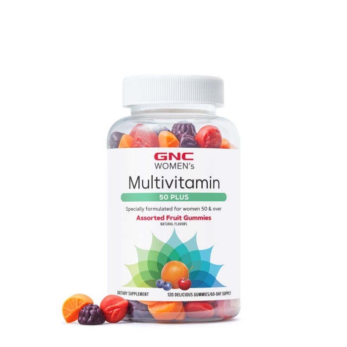 Gnc Women’s Multivitamin 50+ Gummies, Jeleuri Cu Multivitamine Pentru Femei 50+ Cu Aroma De Fructe Asortate, 120 Jeleuri Gnc Women’s Multivitamin 50+ Gummies, Jeleuri Cu Multivitamine Pentru Femei 50+ Cu Aroma De Fructe Asortate, 120 Jeleuri