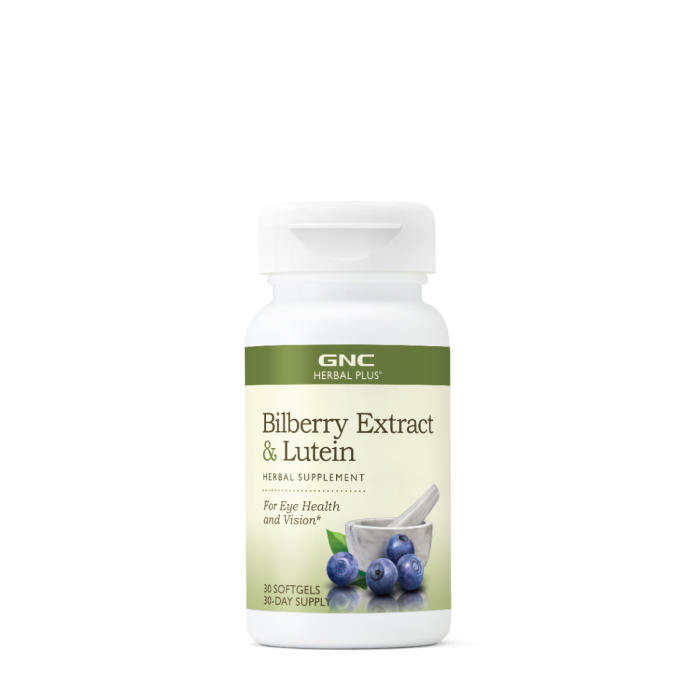Gnc Herbal Plus Bilberry Extract & Lutein, Extract De Afine Si Luteina, 30 Cps Gnc Herbal Plus Bilberry Extract & Lutein, Extract De Afine Si Luteina, 30 Cps