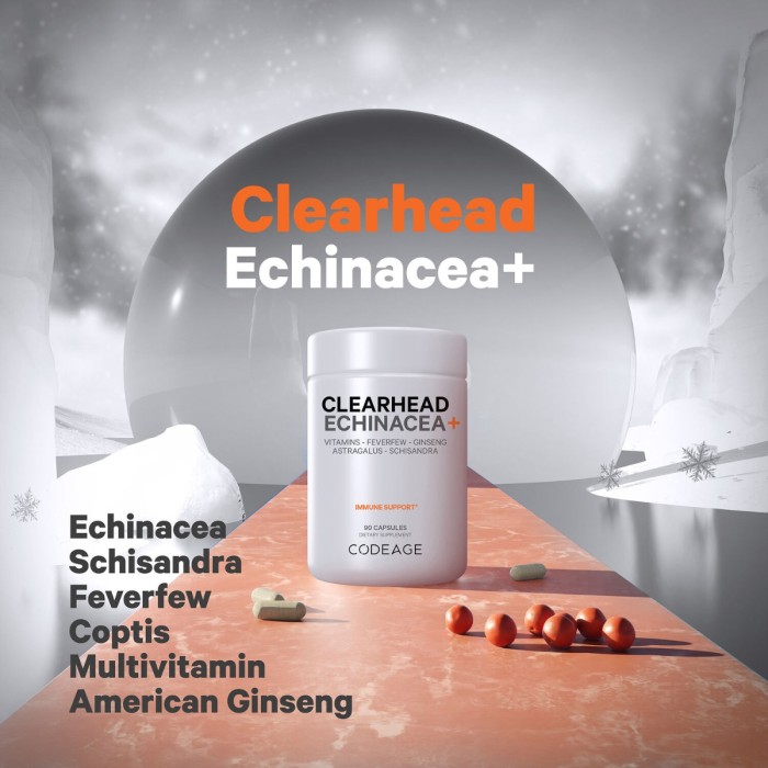 Codeage Clearhead Daily Multivitamins, Formula Premium Pentru Sustinerea Imunitatii, Energie Si Vitalitate, 90 Cps Codeage Clearhead Daily Multivitamins, Formula Premium Pentru Sustinerea Imunitatii, Energie Si Vitalitate, 90 Cps