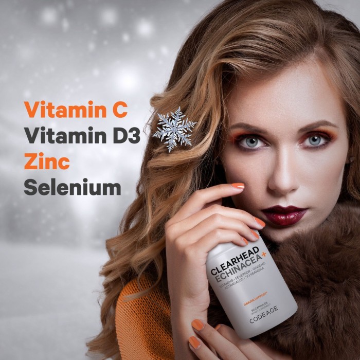Codeage Clearhead Daily Multivitamins, Formula Premium Pentru Sustinerea Imunitatii, Energie Si Vitalitate, 90 Cps Codeage Clearhead Daily Multivitamins, Formula Premium Pentru Sustinerea Imunitatii, Energie Si Vitalitate, 90 Cps