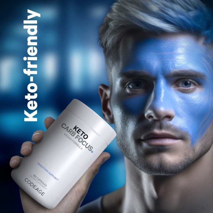 Codeage Keto Carb Focus, Formula Pentru Inhibarea Asimilarii De Carbohidrati, 180 Cps Codeage Keto Carb Focus, Formula Pentru Inhibarea Asimilarii De Carbohidrati, 180 Cps