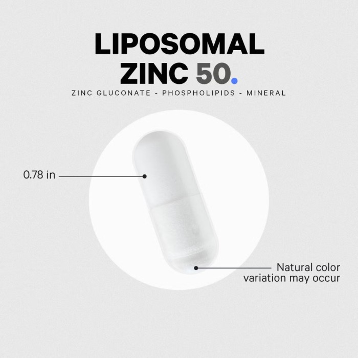Codeage Liposomal Zinc 50+, Zinc Lipozomal 50+ Complex De Fosfolipide, 100 Cps Codeage Liposomal Zinc 50+, Zinc Lipozomal 50+ Complex De Fosfolipide, 100 Cps
