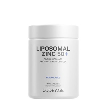 Codeage Liposomal Zinc 50+, Zinc Lipozomal 50+ Complex De Fosfolipide, 100 Cps