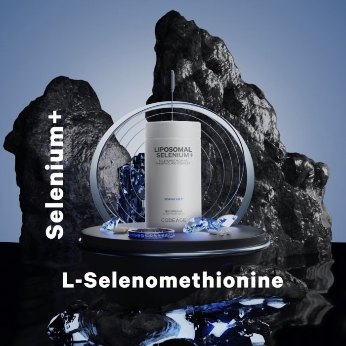Codeage Liposomal Selenium+ Selenomethionine Phospholipid Complex, Seleniu Lipozomal Complex Cu Fosfolipide Din Selenomentionina, 180 Cps Codeage Liposomal Selenium+ Selenomethionine Phospholipid Complex, Seleniu Lipozomal Complex Cu Fosfolipide Din Selenomentionina, 180 Cps