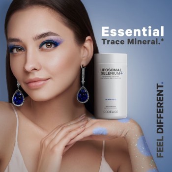 Codeage Liposomal Selenium+ Selenomethionine Phospholipid Complex, Seleniu Lipozomal Complex Cu Fosfolipide Din Selenomentionina, 180 Cps