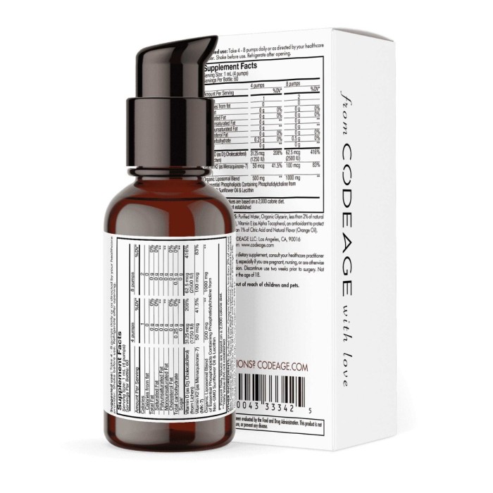 Codeage Liposomal Vitamin D3+k2 Orange Flavor, Vitamina D3+k2 Lipozomala Cu Aroma De Portocala, Formula Avansata Pentru Absorbtie Superioara, 59.2 Ml Codeage Liposomal Vitamin D3+k2 Orange Flavor, Vitamina D3+k2 Lipozomala Cu Aroma De Portocala, Formula Avansata Pentru Absorbtie Superioara, 59.2 Ml