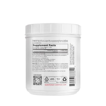 Codeage Liposomal L-glutamine Powder, L-glutamina Lipozomala Pentru Sustinerea Sanatatii Musculare Si Digestive, Fara Aroma, 472.5 G