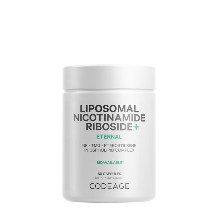 Codeage Liposomal Nicotinamide Riboside+, Nr+ Nicotinamida Lipozomala Ribozida + Tmg Si Pterostilben, 60 Cps Codeage Liposomal Nicotinamide Riboside+, Nr+ Nicotinamida Lipozomala Ribozida + Tmg Si Pterostilben, 60 Cps