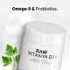 Codeage Raw Vitamin D3, Vitamina D3 (5000 Iu) Naturala Din Saccharomyces Cerevisiae, 60 Cps Codeage Raw Vitamin D3, Vitamina D3 (5000 Iu) Naturala Din Saccharomyces Cerevisiae, 60 Cps