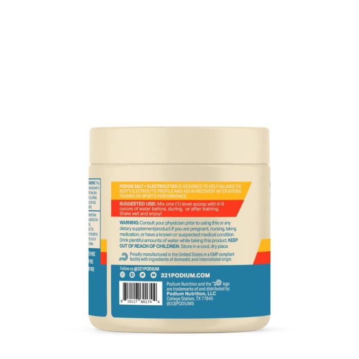 Podium Salt + Electrolytes, Supliment Electrolitic Pentru Sport Si Hidratare Intensa, Aroma Capsuni, 162 G Podium Salt + Electrolytes, Supliment Electrolitic Pentru Sport Si Hidratare Intensa, Aroma Capsuni, 162 G