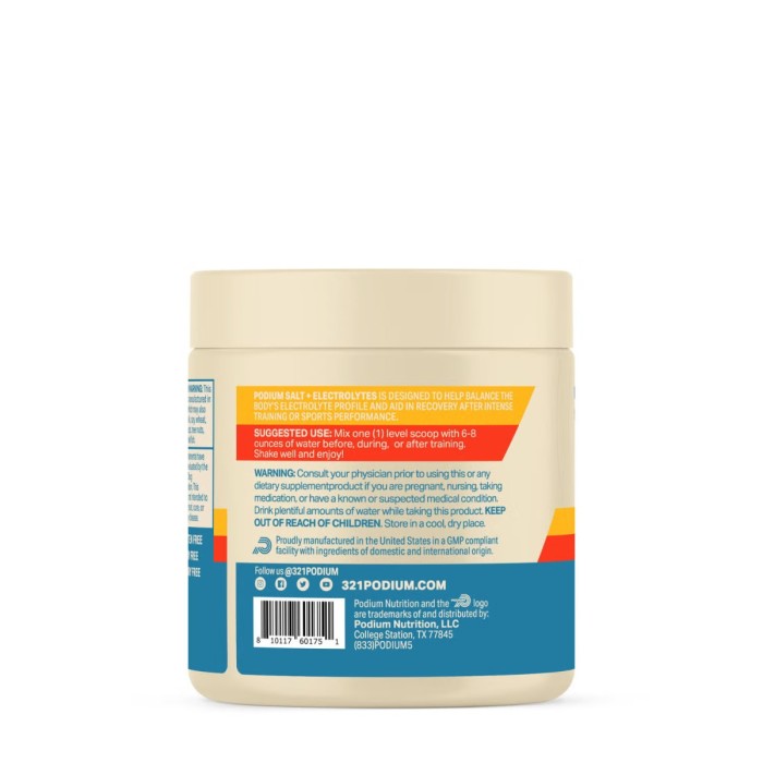 Podium Salt + Electrolytes, Hidratare Avansata Si Refacere Musculara, Aroma Tropical Lime, 159 G Podium Salt + Electrolytes, Hidratare Avansata Si Refacere Musculara, Aroma Tropical Lime, 159 G