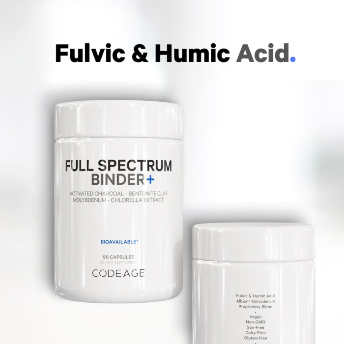 Codeage Universal Binder + Full Spectrum, Formula Pentru Eliminarea Toxinelor Si Sustinerea Microbiomului, 90 Cps Codeage Universal Binder + Full Spectrum, Formula Pentru Eliminarea Toxinelor Si Sustinerea Microbiomului, 90 Cps