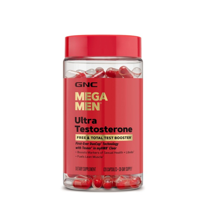 Gnc Mega Men Ultra Testosterone, Formula Avansata Pentru Cresterea Testosteronului Liber Si Total, 120 Cps Gnc Mega Men Ultra Testosterone, Formula Avansata Pentru Cresterea Testosteronului Liber Si Total, 120 Cps