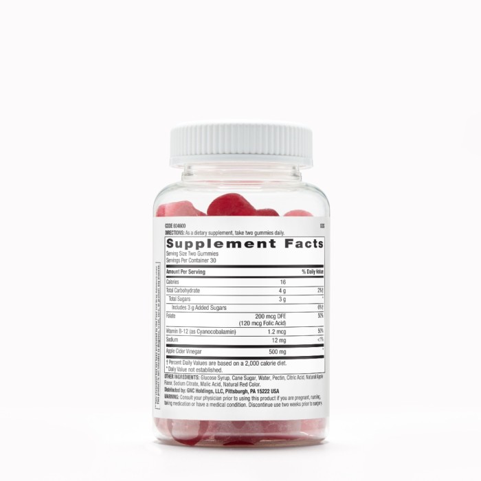 Gnc Superfoods Apple Cider Vinegar, Otet Din Cidru De Mere, 60 Jeleuri Gnc Superfoods Apple Cider Vinegar, Otet Din Cidru De Mere, 60 Jeleuri